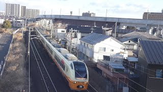 【特別編動画】東北新幹線の不通に伴う、臨時代行快速列車　那須塩原行9152M・仙台行9153M　E653系1000番台U 102特急いなほ用　南仙台～名取～館腰間にて