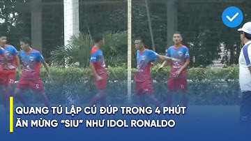Quang Tú lập cú đúp trong vòng 4 phút, ăn mừng "Siu" như idol Ronaldo I U15 QG - Next Travel 2022