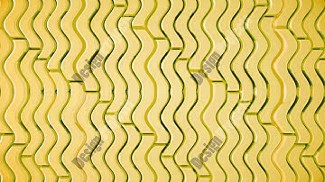 Animation of golden waves. Background pattern loop.