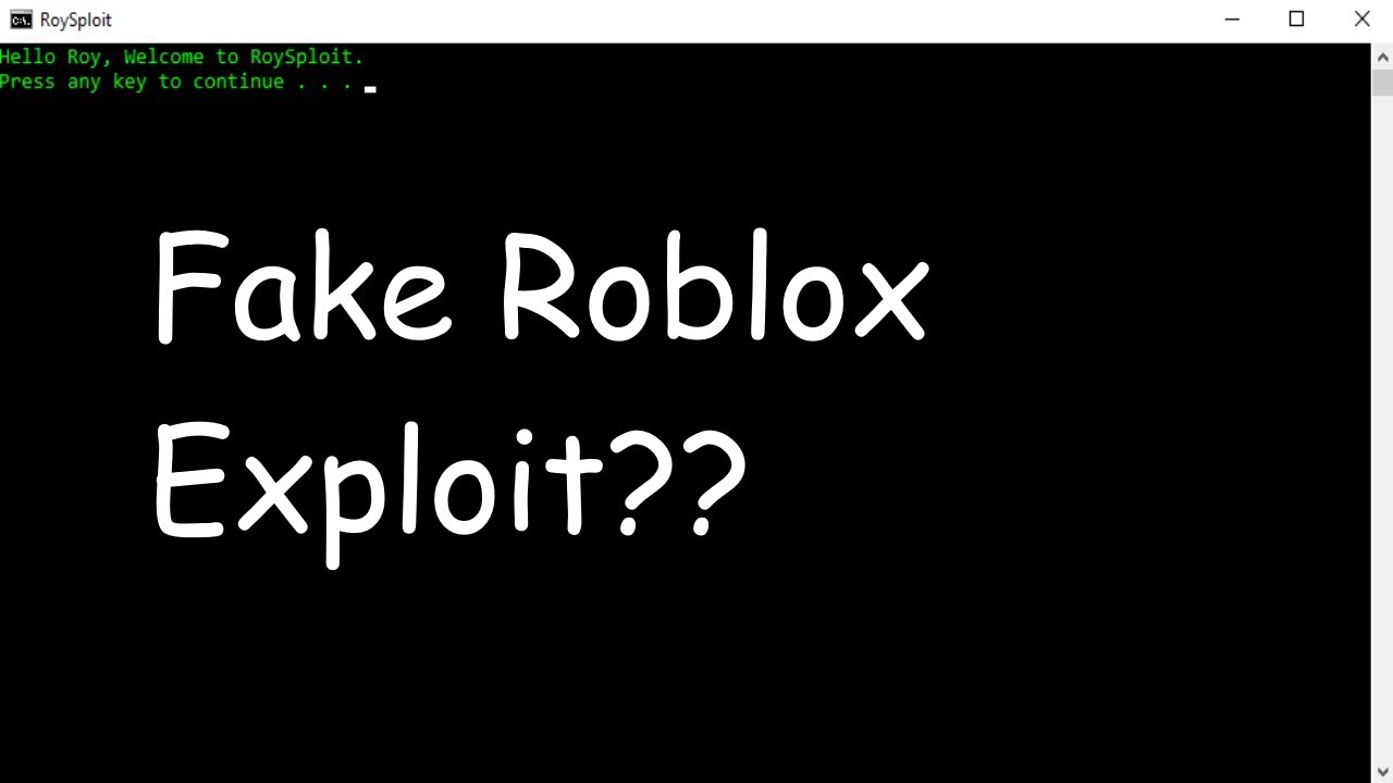How To Make A Fake Roblox Exploit Youtube - roblox hacks fake