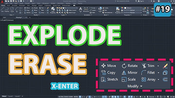 #19 How To Use Explode And Erase Command In Autocad | Beginner