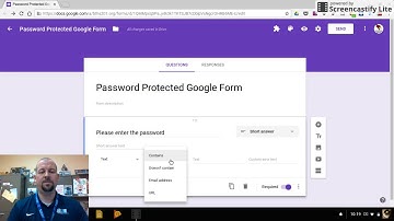 Password Protect Google Forms