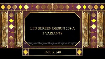 480. Led Screen Design 208 - A - 3 Variants