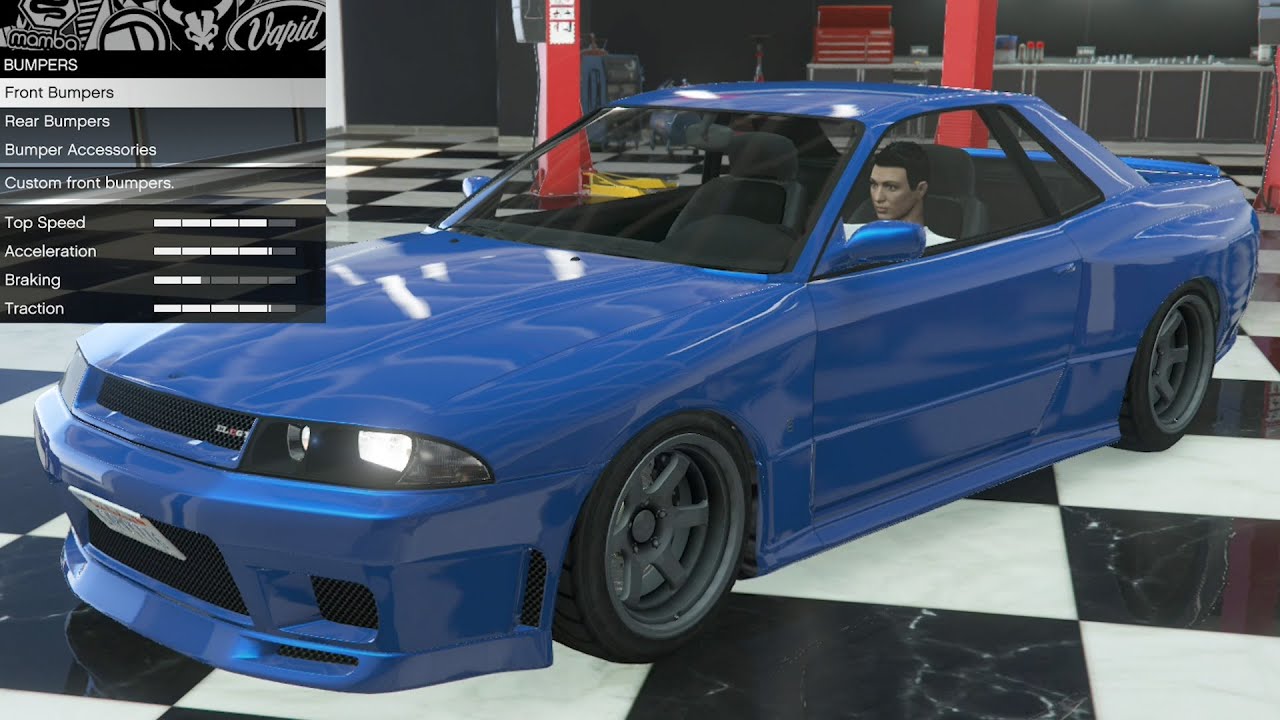 Gta 5 - Past Dlc Vehicle Customization - Annis Elegy Retro Custom (R32/R33  Skyline Gt-R) - Youtube