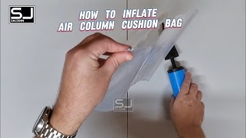 How to Inflate Wine Bottle Air Column Bags | SALiJOHN Protective Packaging