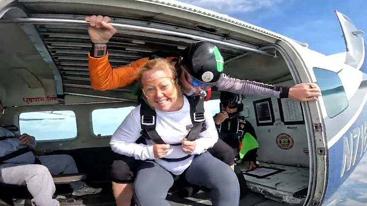 Deborah Fletcher - Tandem Skydive at Skydive India...