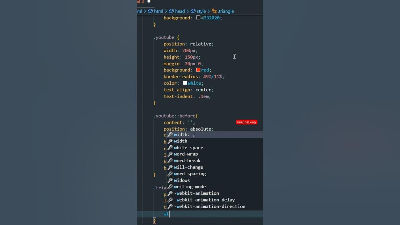 Youtube logo |Html css only #ytshortsindia #htmltutorial # ...