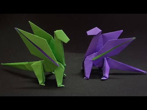 Video ORIGAMI - Hướng dẫn cách gấp con rồng #4 - Origami... - youtube