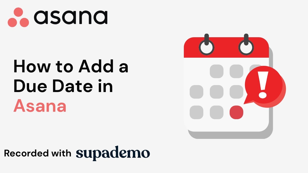 How to Add a Due Date in Asana - YouTube