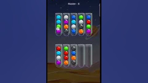 Golden Bubble Sort Master Level 8 (Android game and ISO game)