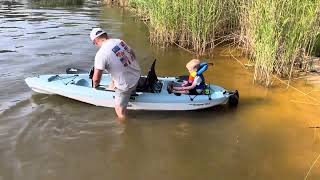 Taking my son out on the Hobie 💯 #fishing #kayakfishing