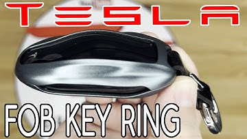 Tesla Model S/3/Y - Key Fob Case Cover & Key Chain