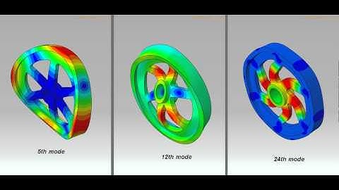 ABAQUS FEA flywheel modes of vibration