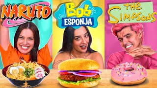 Experimentando COMIDAS de DESENHOS ANIMADOS!