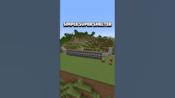 Simple Super Smelter In Minecraft! #minecraft #survival #minecraftfarms