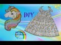 DIY: Летний сарафан  для девочки с  завязками / Summer  dress for girl