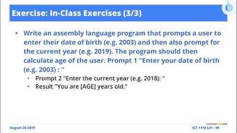 [Illustration] MIPS Assembly Language: Dynamically Compute User Age Using Birth and Current Year