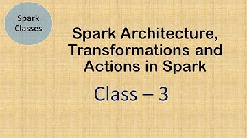 Spark Class 3 Spark Architecture, Transformations and Actions in Spark