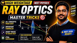 Ray Optics Master Tricks 🔥 | Mirror + Lens Formula + PYQs | NEET Physics 2026