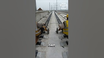 How High-Speed Rails Are Laid