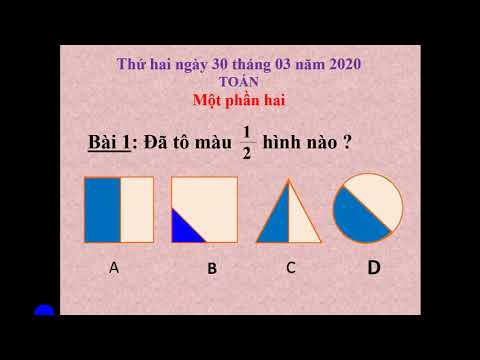 Video HDHT lớp 2 môn Toán, Bài Một phần hai