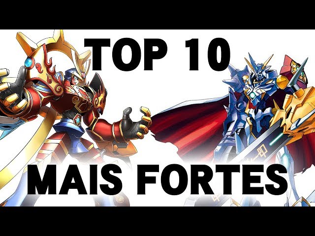10 Digimons mais fortes e poderosos