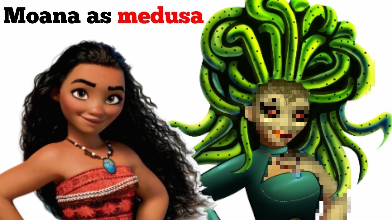 How I Transformed moana to medusa - Speed painting
