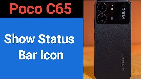 How to show status bar icon, Poco C65 me status bar icon Kaise lagaen