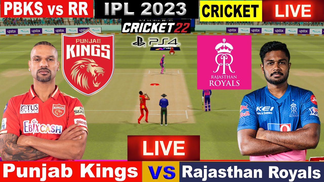 🔴Ipl Live Cricket Match Today live ipl match today online 2023 PBKS vs RR Live Cricket 22 765