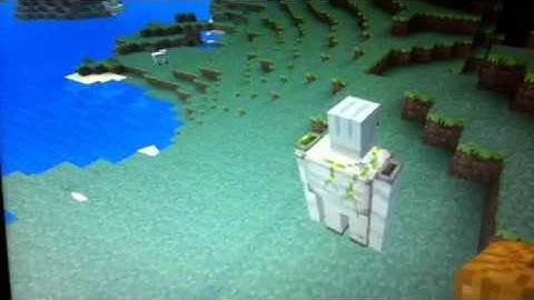 How to make an iron golem in mine craft