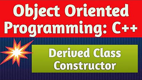 Derived Class Constructor in C++