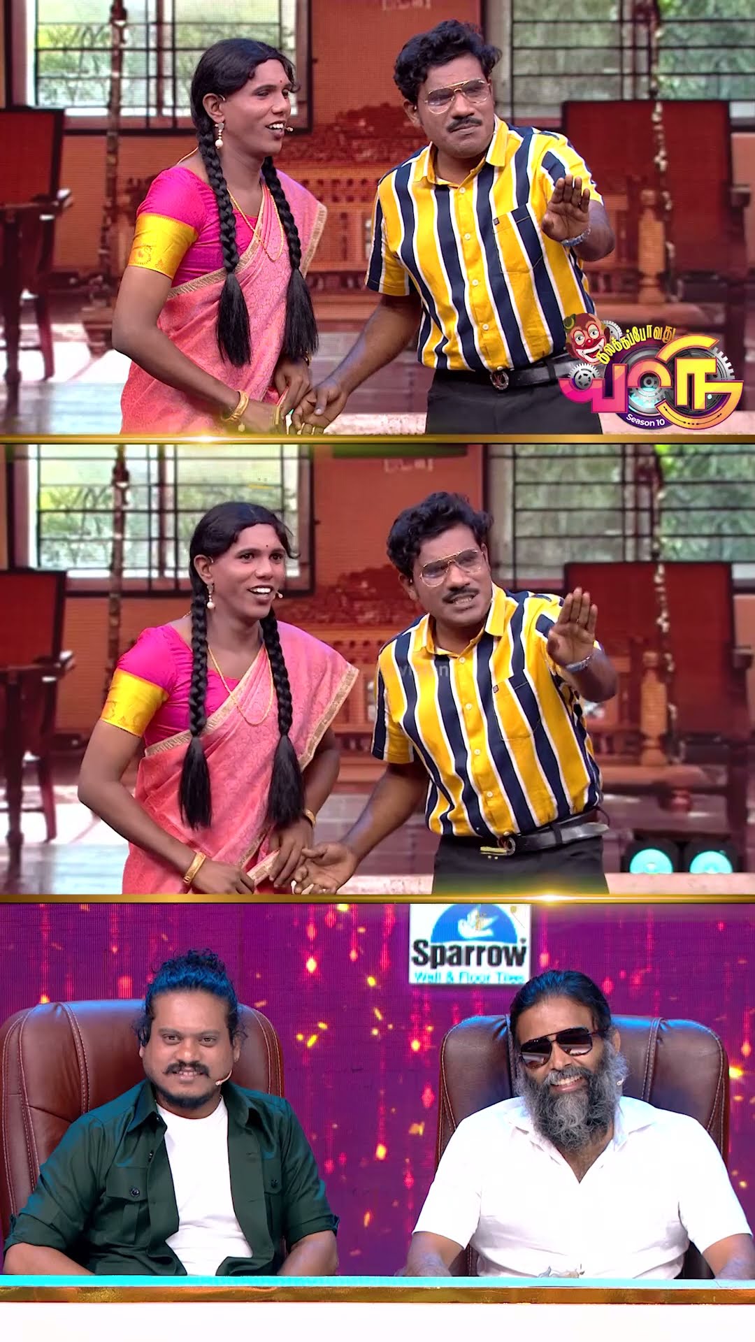 இதெல்லாம் நம்ம குடும்பத்துக்கு தேவையா..? #Sathyaraj #Abinesh | Kalakkapovadhu Yaaru Season 10