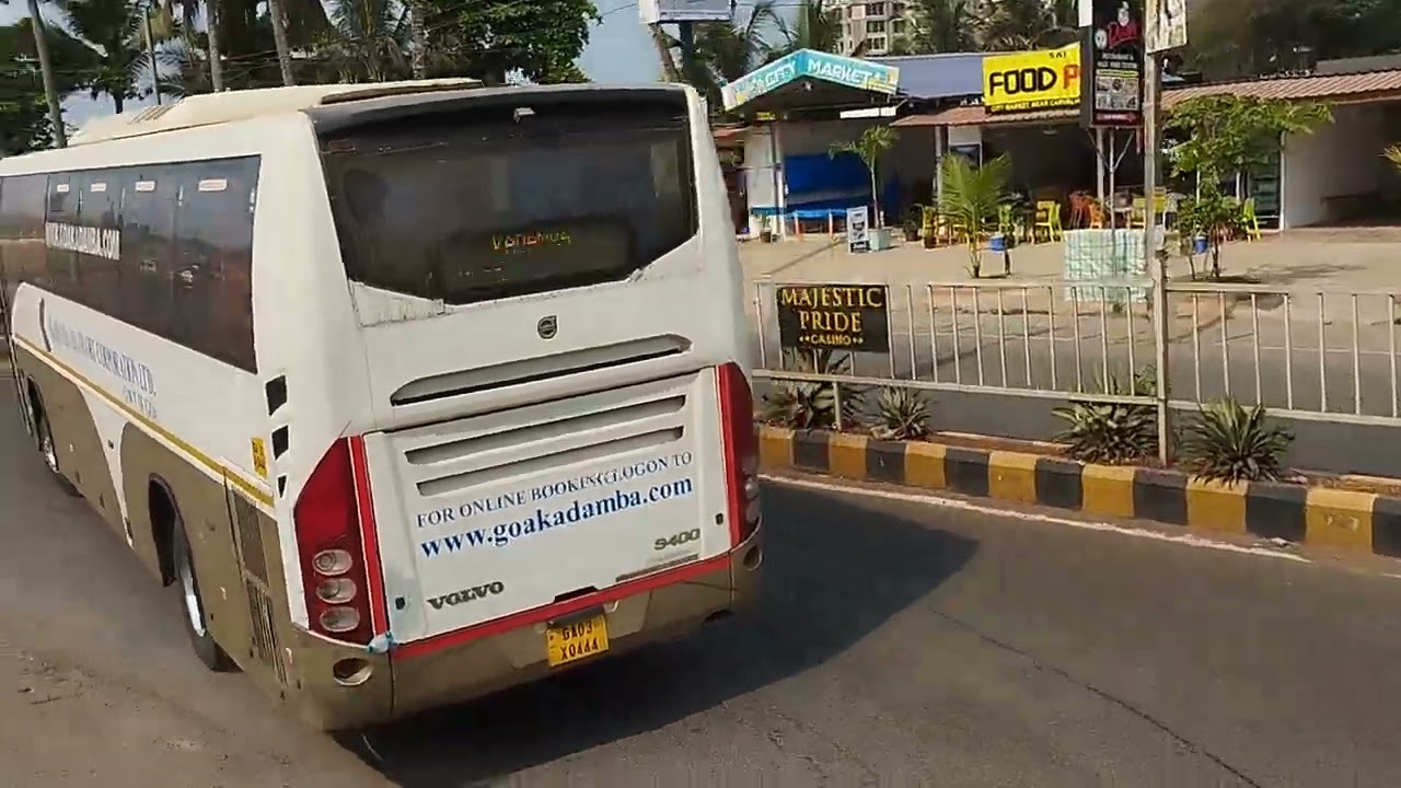 Kadamba Volvo B8R (KTCL) Mumbai - Goa leaving from New Mapusa Interstate Bus stand