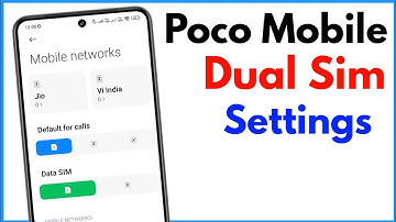 Poco Mobile Dual Sim Settings | Dual Sim Settings Poco
