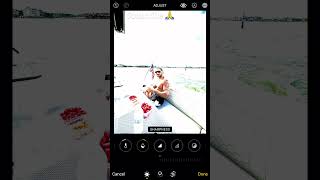 At The Sea With Iphone