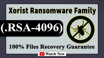 || SOLVED ✅🔘|| RSA-4096 (.RSA-4096) Xorist ransomware family virus – removal and decryption