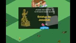 Los Simpsons Springfield - Truco: Como conseguir 10 donas y la estatua de Jebediah