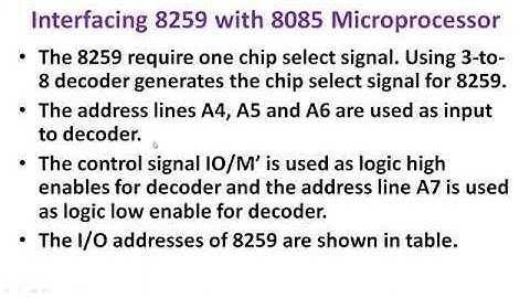 8259 Handling Multiple Interrupts using 8085 Microprocessor 1