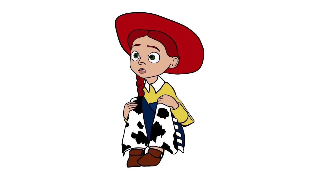 Toy Story cartoon | Jessie drawing for kids | Easy Draw And Color
