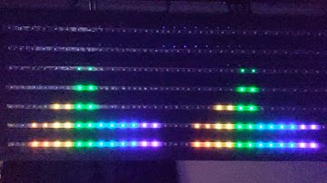 Audio spectrum analyzer with Arduino and WS2812 LED strips demo