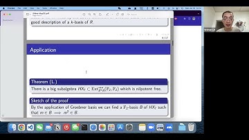 Weinan Lin: Applications of Gröbner basis in the algebraic topology