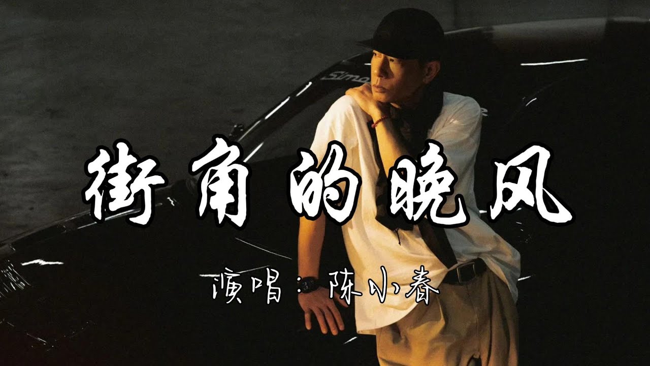 陈小春 - 街角的晚风『缠绵的晚风 吹熄爱的梦，留下我在记忆里沉重。』『动态歌词MV』#翻唱 #必听热门歌曲