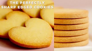 お菓子作家のASMRクッキーレシピ  『くっきり型抜きクッキー』アイシングクッキー用バニラクッキーの作り方（バレンタインにも♡）