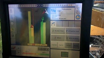 Trimble FMX with GreenSeeker Sensor mapping vineyards