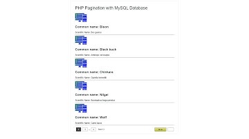 PHP Pagination with MySQL Database  | FreeTechPort