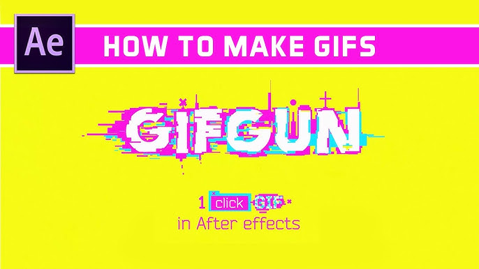 03 formas de criar GIFs: GIF Gun, After Effects