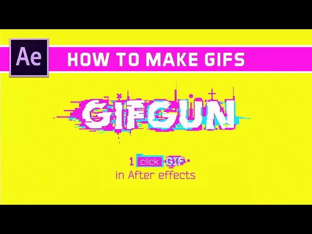 GifGun Animated GIF Creator For After Effects - Motion Array