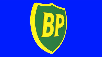 BP Blue Screen Logo Loop Chroma Animation