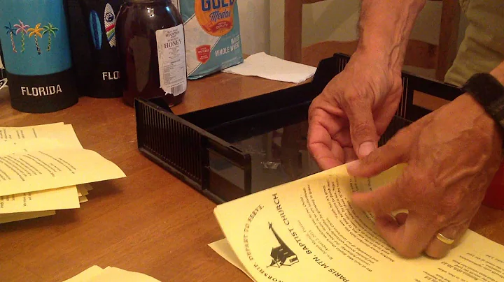 How to fold a bulletin fast and perfect every time.