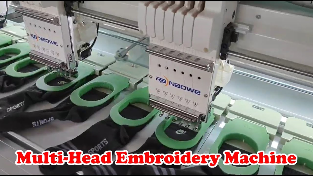 Multi head embroidery machine
